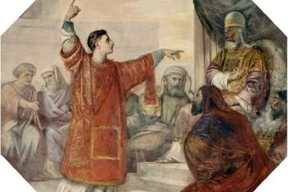 Luigi Sabatelli - La predicazione di Santo Stefano