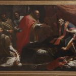 3. La comunione di S. Ambrogio - navata destra - olio su tela cm 143x234