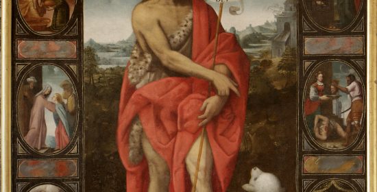 11. San 11. Giovanni Battista e nove scene raffiguranti la sua vita e il suo martirio - braccio sinistro del transetto - olio su tela, cm 250 x 188
