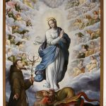 1. Immacolata concezione - presbiterio - olio su tela - cm 200x300