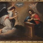 8. Annunciazione - navata sinistra - olio su tela, cm 112 x 148 